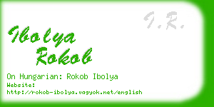 ibolya rokob business card